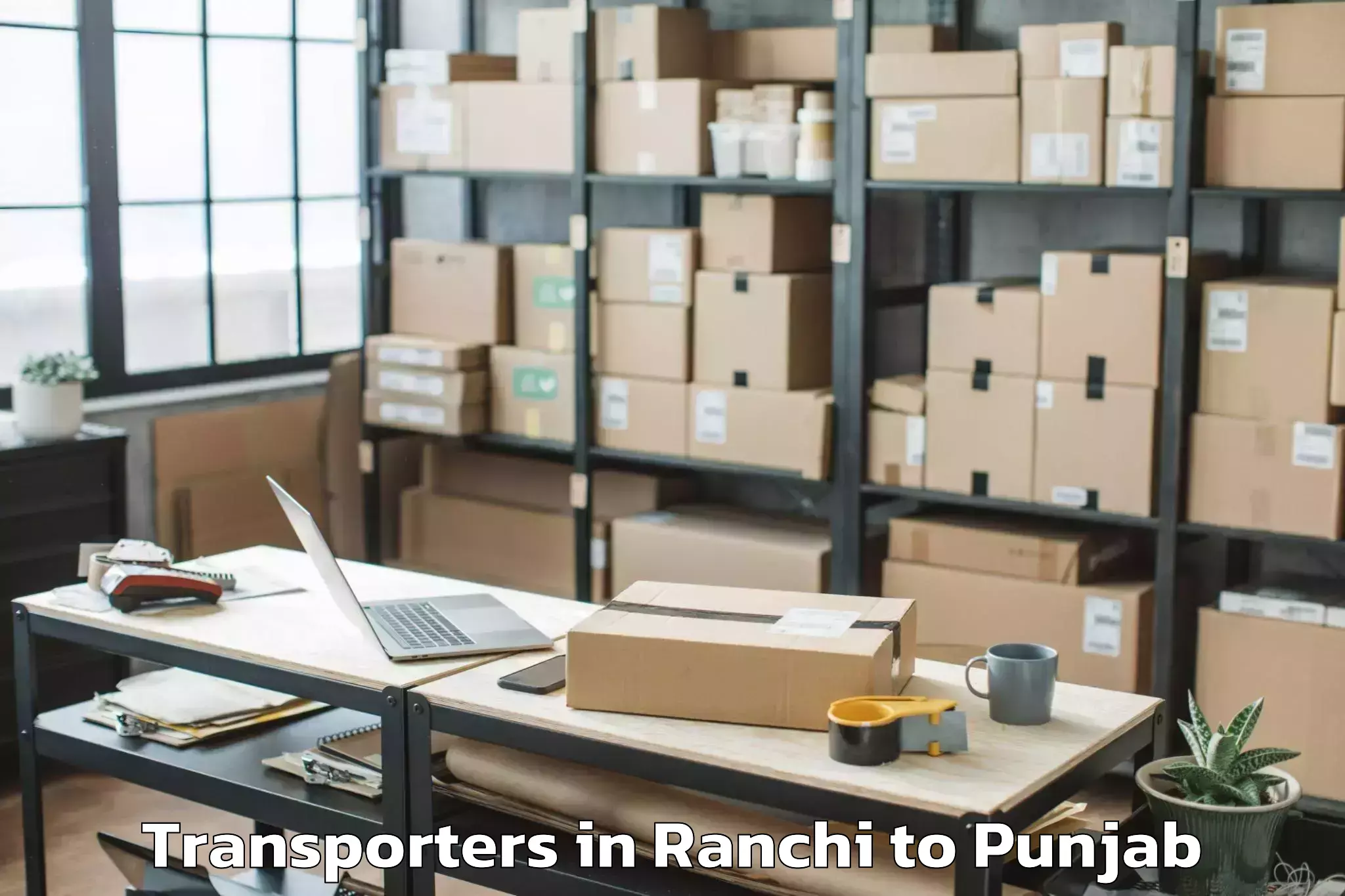 Top Ranchi to Chamkaur Sahib Transporters Available